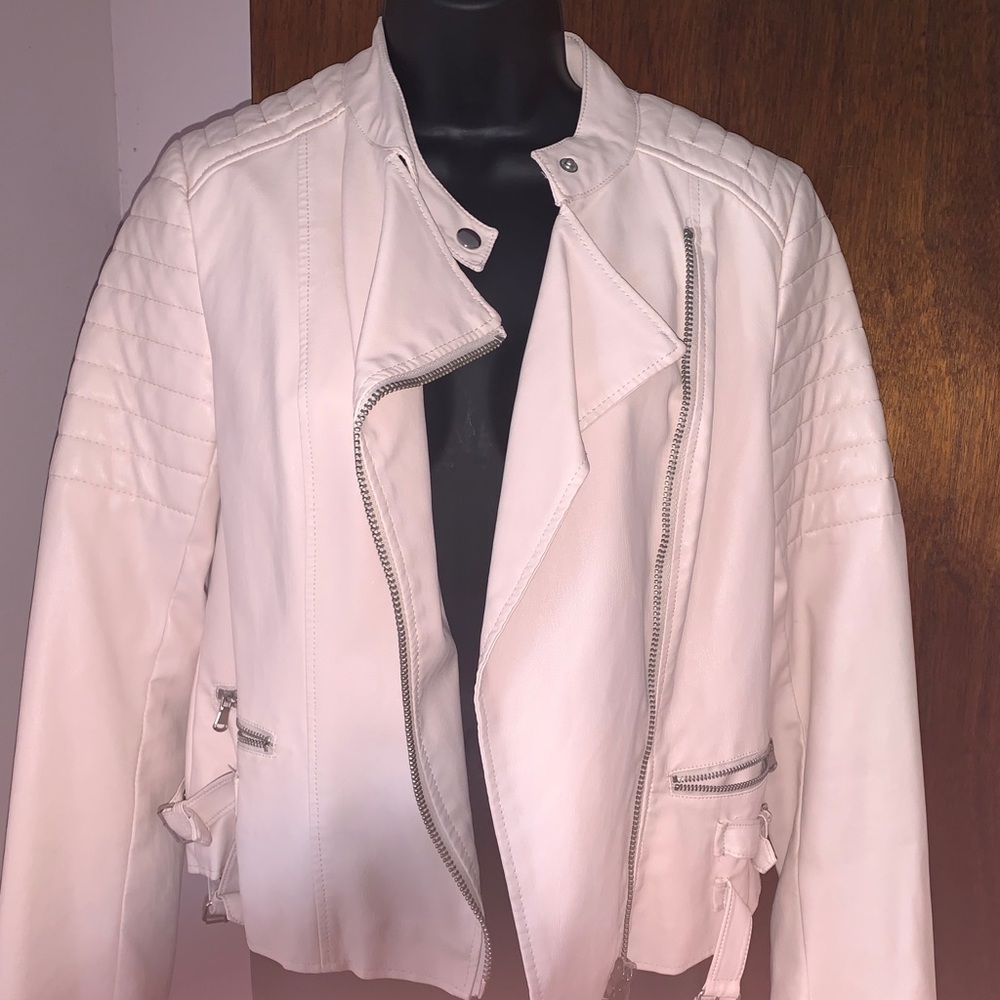 Pink Leather Jacket